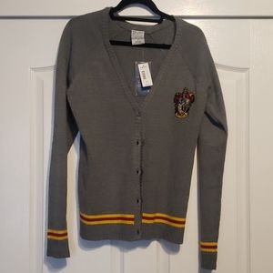 Harry Potter Gryffindor Cardigan Sweater NEW